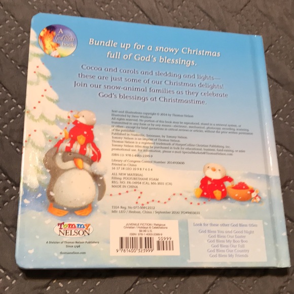 3 for $10. New “God Bless our Christmas” Board Book - Picture 2 of 9